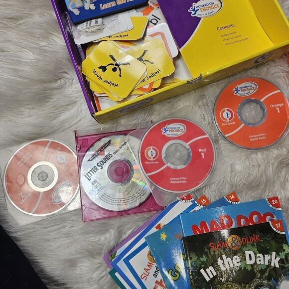 Hooked On Phonics Lot Learn To Read Letters Sounds Discs Books Cards - Picture 3 of 13